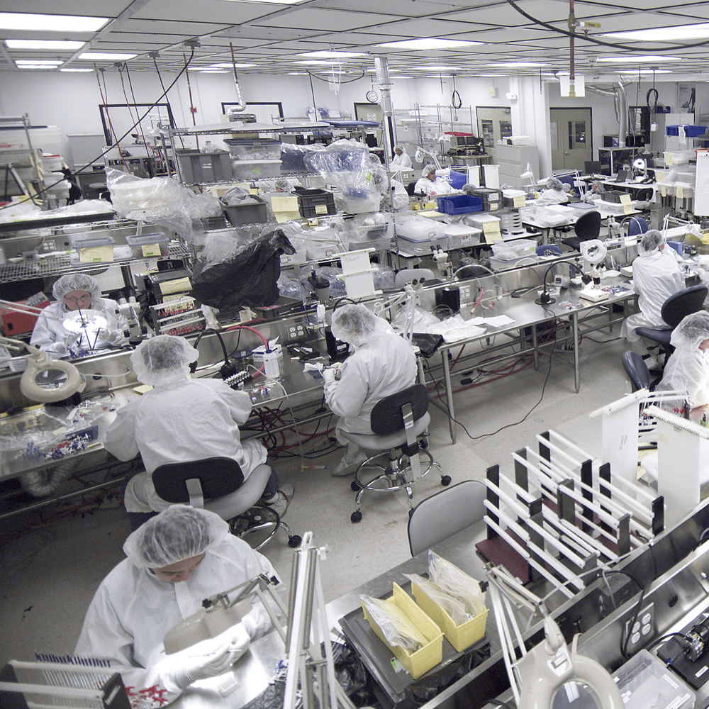 Chemical Resistant Stainless Steel Countertops In Laboratory