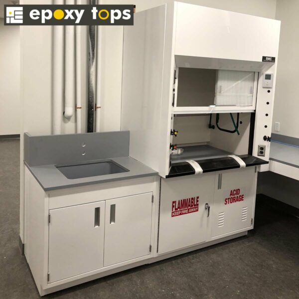 Ductless Fume Hood And Acid Storage Unit Set Epoxytops