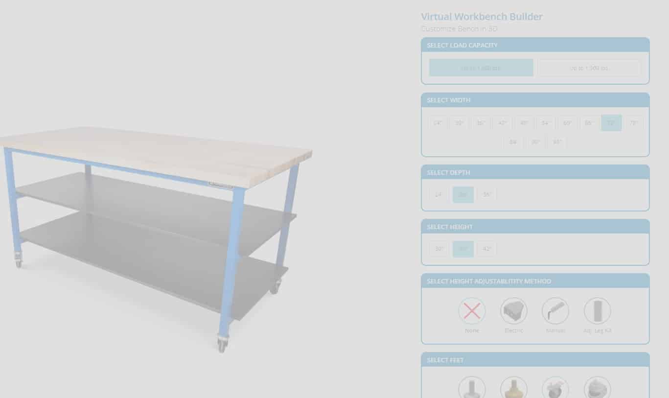 Configure Workbenches in 3D